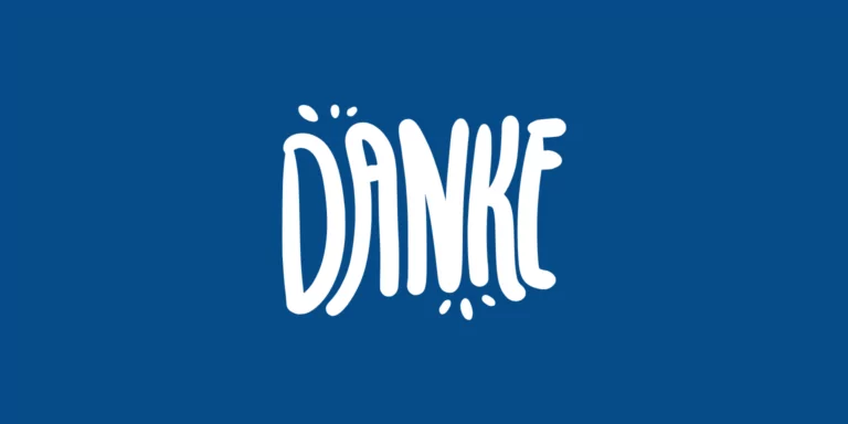 Danke-Schriftzug