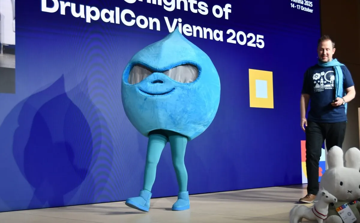 Bühne auf der Drupalcon Wien