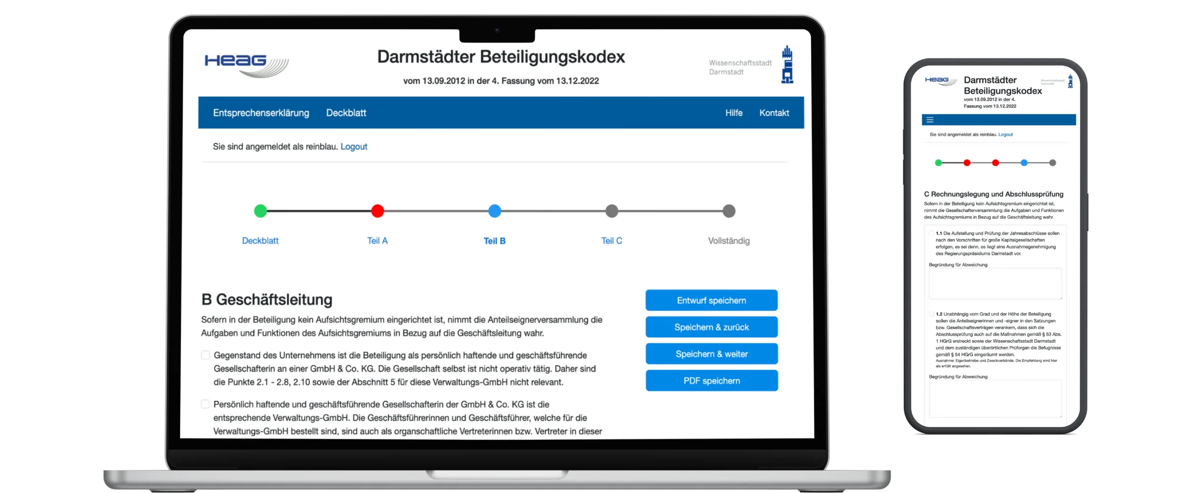 Unternehmensansicht Formularbearbeitung